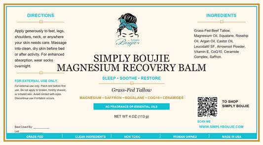 Simply Boujie Recovery Duo label - Simply Boujie